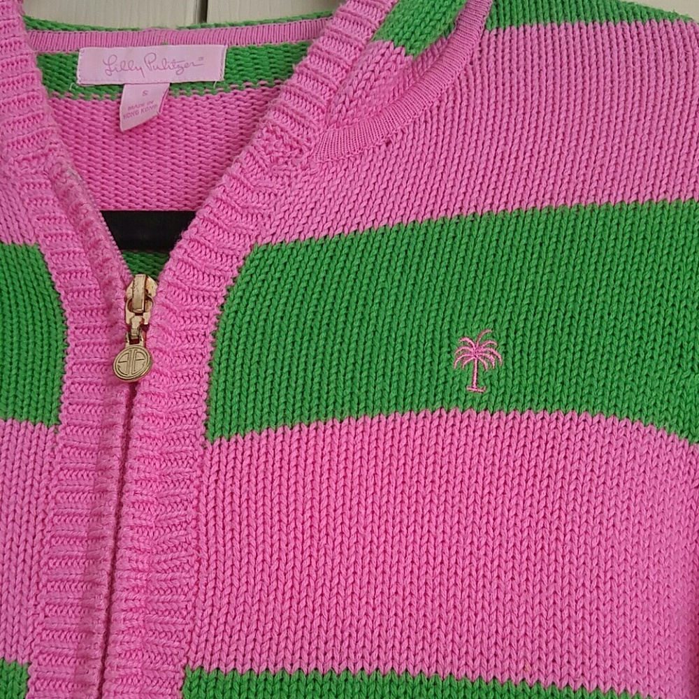 Lilly Pulitzer Striped Hooded Knit Sweater - Picture 4 of 8